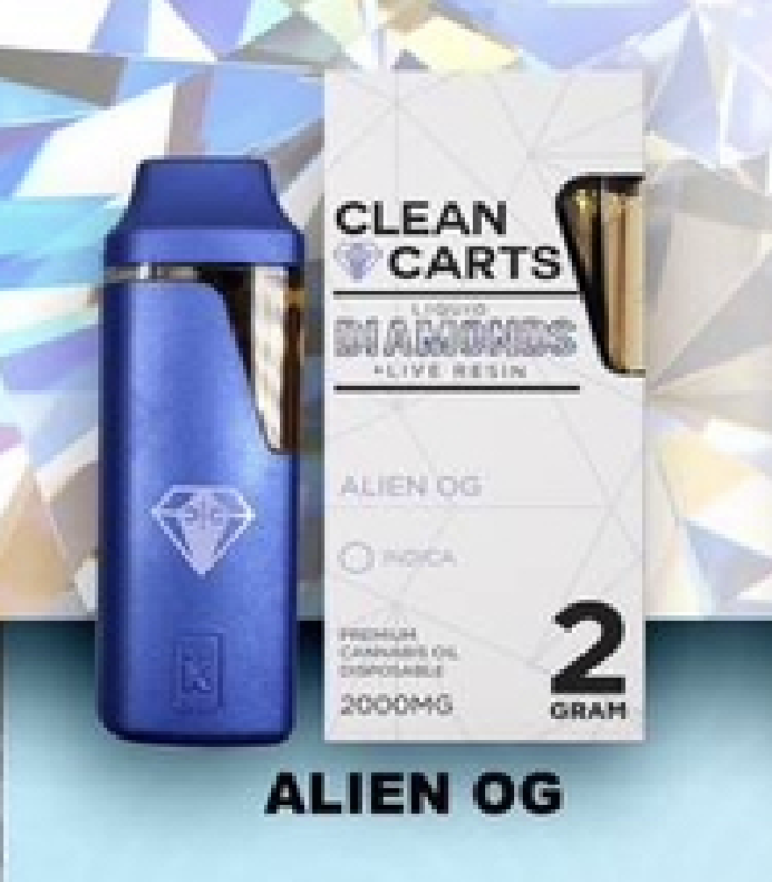 CLEAN CARTS LIQUID DIAMOND + LIVE RESIN 2GRAM